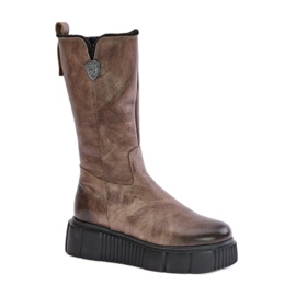 Botas Modelo Zazoo 70121 Marrom