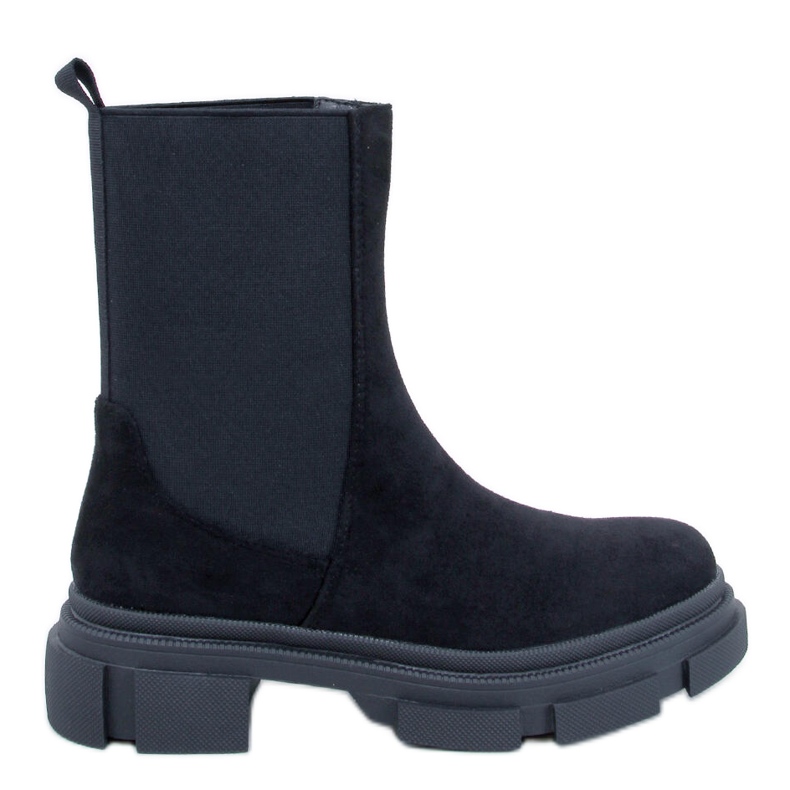 Magers Botas Chelsea pretas de cano alto preto