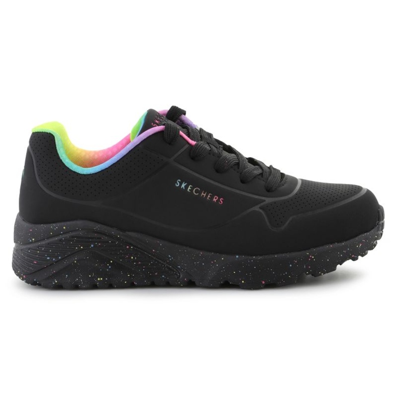 Sapatos Skechers Uno Lite Rainbow Speckle 310456L-BKMT preto