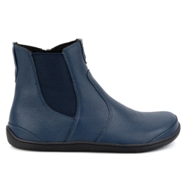 Olivier Botas Chelsea femininas descalças com zíper, isoladas 1263, azul marinho Olivier Botas Chelsea femininas descalças com zíper, isoladas 1263, azul marinho