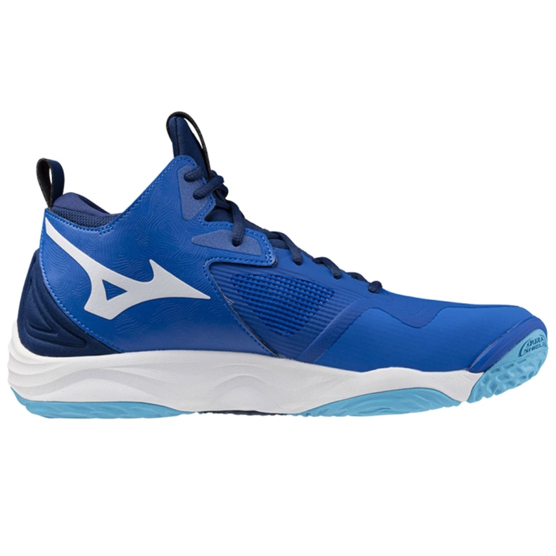 Tênis de voleibol Mizuno Wave Momentum 3 Mid V1GA231701, azul