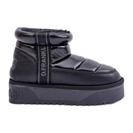Botas baixas para neve com sola grossa D.Franklin DFSH371011 pretas preto
