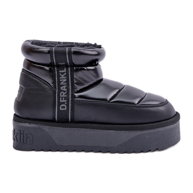 Botas baixas para neve com sola grossa D.Franklin DFSH371011 pretas preto