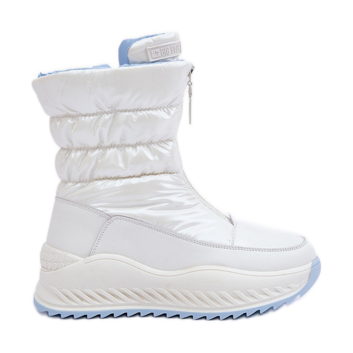 Botas femininas de neve Big Star com pele OO274A396 brancas branco