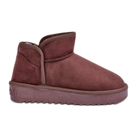 Botas de neve com plataforma feminina D.Franklin DFSH370010 Chocolate marrom