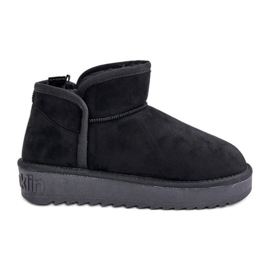 Botas de neve com plataforma feminina D.Franklin DFSH370010 pretas preto