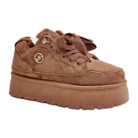 Calçado Esportivo Modelo HY876-2 Marrom castanho