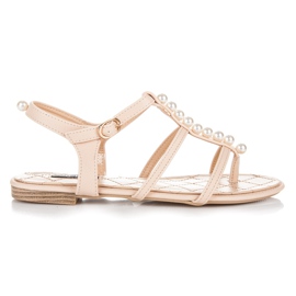 Vices Sandálias elegantes com miçangas castanho Vices Sandálias elegantes com miçangas castanho