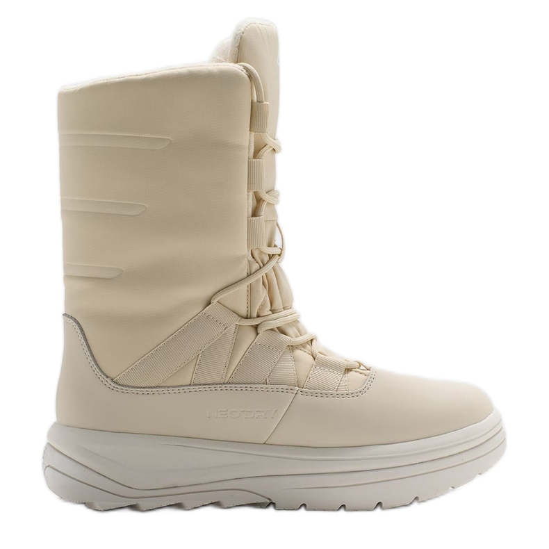Botas de neve femininas Inua com isolamento Primaloft 4F 4FRAW24FSBSF012 bege