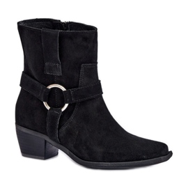 Botas femininas sem isolamento Zazoo 3444/2 pretas preto
