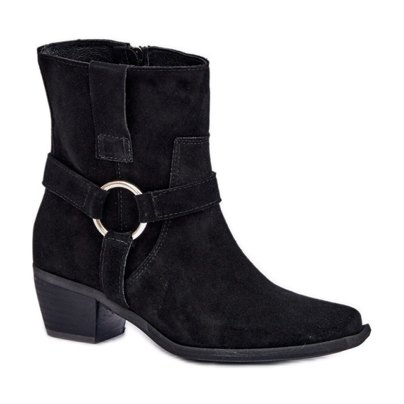 Botas femininas sem isolamento Zazoo 3444/2 pretas preto