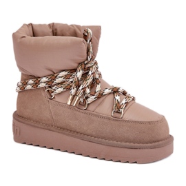 Botas de neve D.Franklin com pele DFSH375003 bege Botas de neve D.Franklin com pele DFSH375003 bege