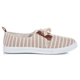 Mckeylor Tênis com nervuras marrom