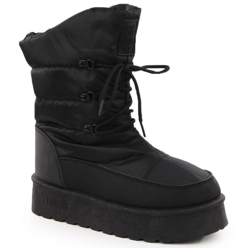 Botas de neve femininas na plataforma Big Star OO274884 pretas preto