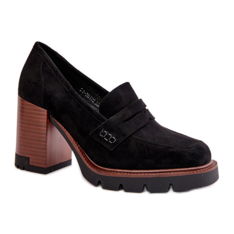 Sapatos femininos de salto alto Vinceza 58105, pretos