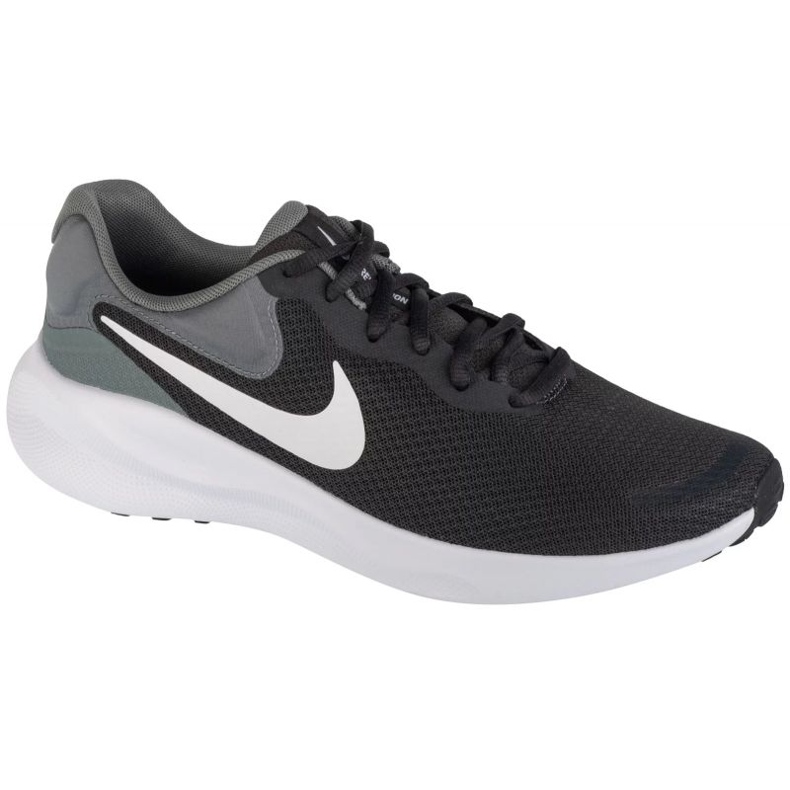 Tênis de corrida Nike Revolution 7 FB2207-007, preto e cinza