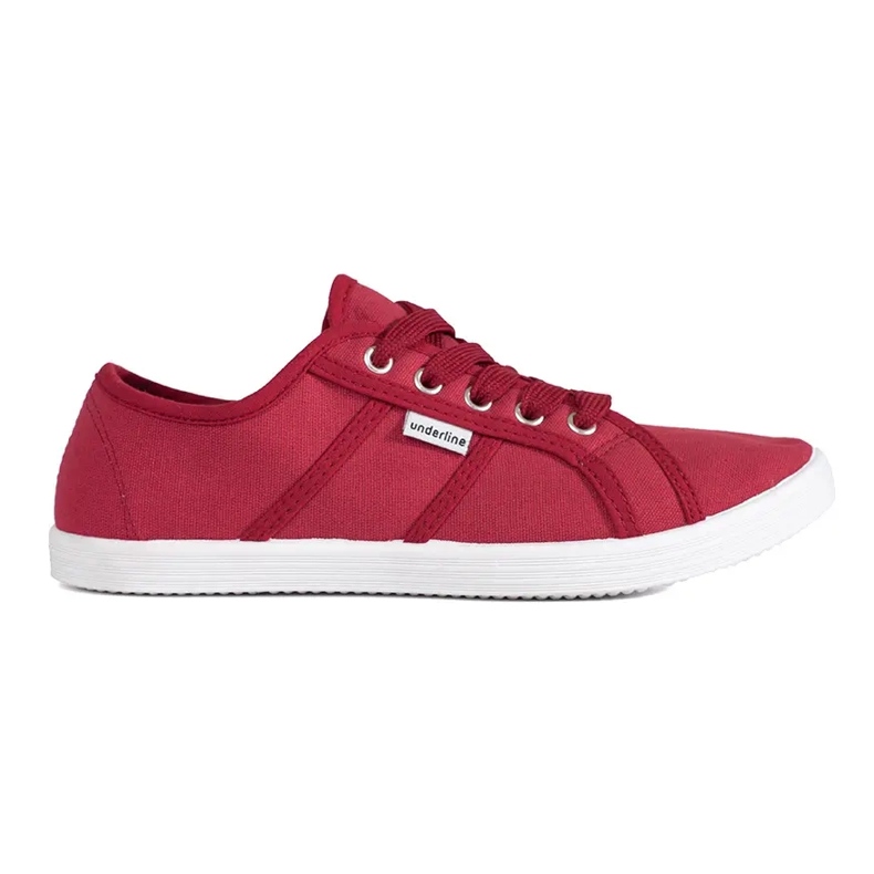 Tênis feminino cano baixo vermelho