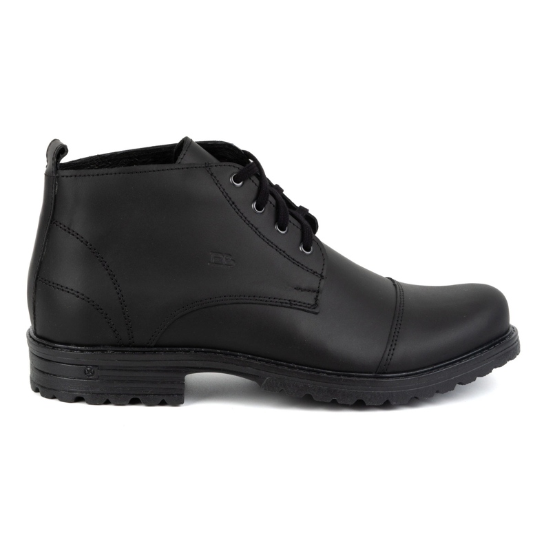 Botins masculinos de couro POLBUT 2119/2 pretos