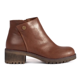 Botas marrons com isolamento em couro ecológico marrom