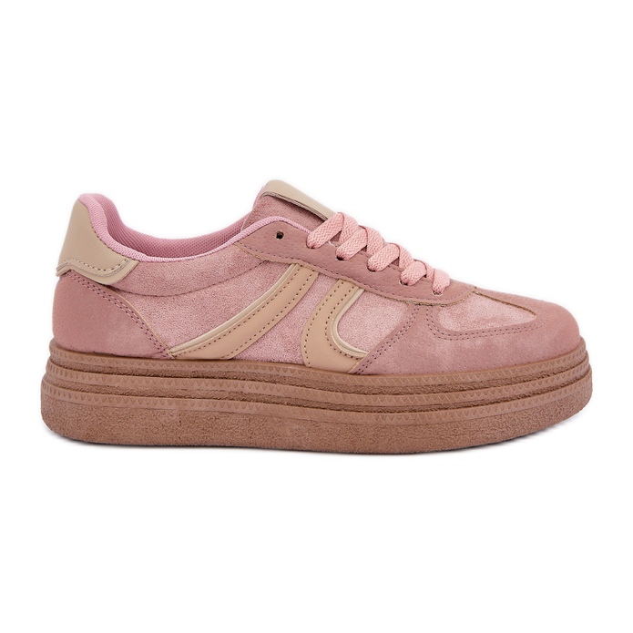 Tênis plataforma feminino, rosa