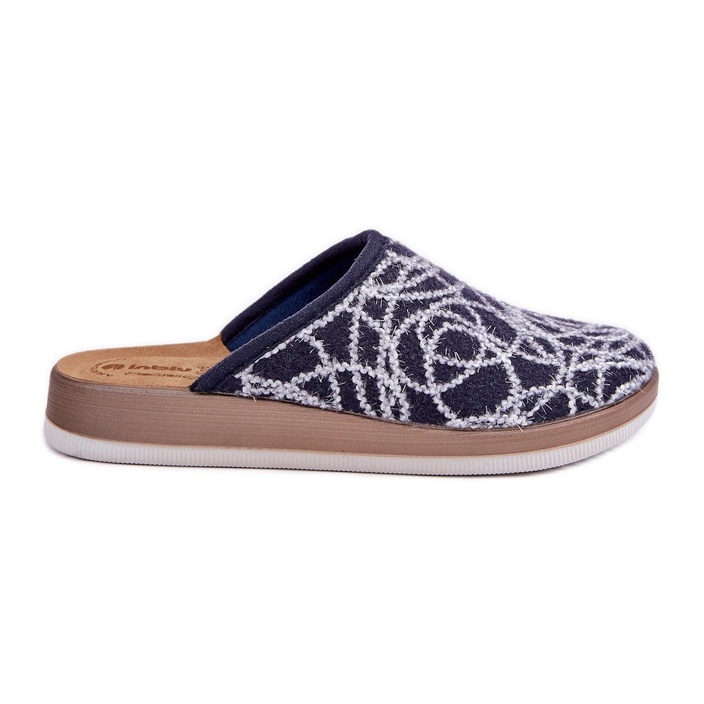 Chinelos femininos brilhantes Inblu CT000028 azul marinho