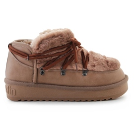 Sapatos baixos D.Franklin Nordic Trk Fur DFSH370011 castanho