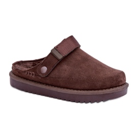 Chinelos plataforma femininos marrons castanho Chinelos plataforma femininos marrons castanho