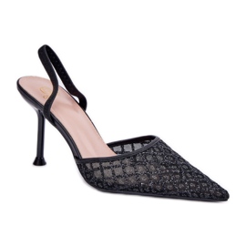 Step in style Modelo Berilae B1639-202 Salto alto Preto Glitter - Entre com estilo Step in style Modelo Berilae B1639-202 Salto alto Preto Glitter - Entre com estilo