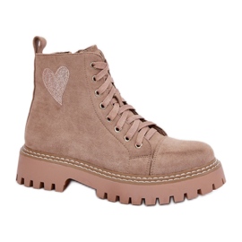 Step in style Botas Modelo Nariri 9568A-2 Bege Escuro - Entre com estilo