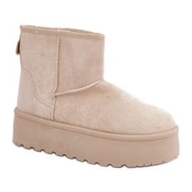Step in style Botas de neve Leanara modelo 88-61 Bege Claro - Entre com estilo Step in style Botas de neve Leanara modelo 88-61 Bege Claro - Entre com estilo