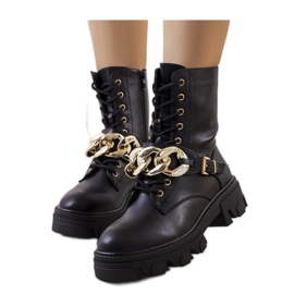 Botas pretas com corrente Laboy - Solea preto