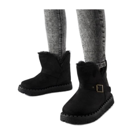 Botas de neve pretas com isolamento e recorte Monal - Solea preto