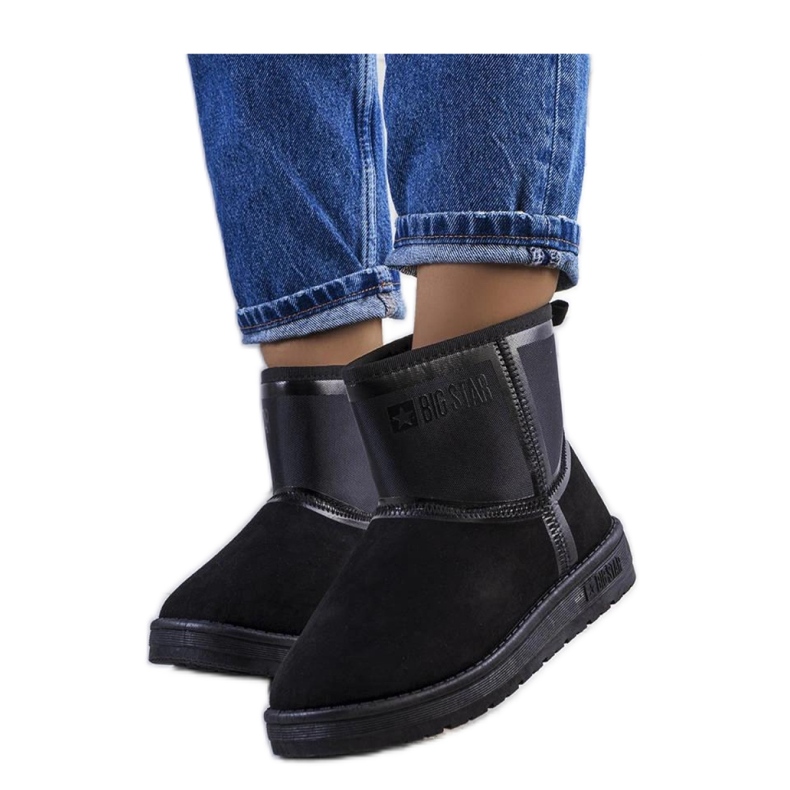 Botas de neve femininas pretas KK274614-906 - Solea preto