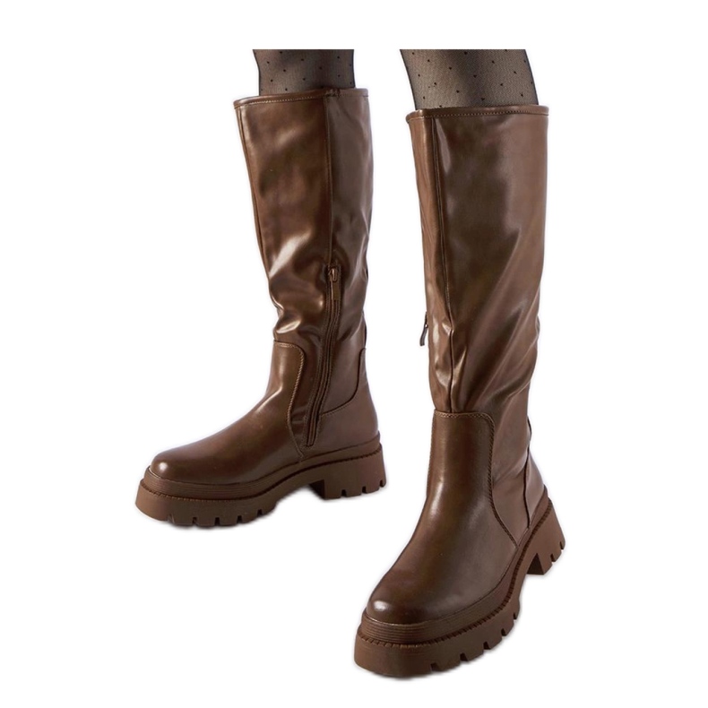 Botas clássicas rasas marrons de Christien - Solea castanho