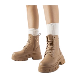 Sapatos de trabalho bege com sola mais grossa, Melicucca - Solea