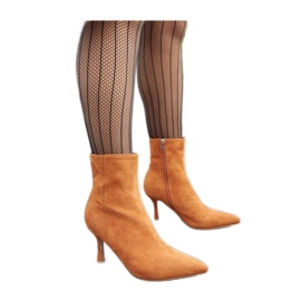 Guimond Ankle boot marrom quente com salto baixo - Solea castanho