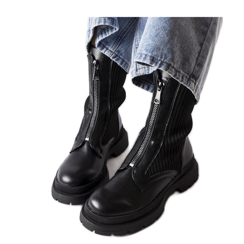 Botins meia pretos da Napolitani - Solea