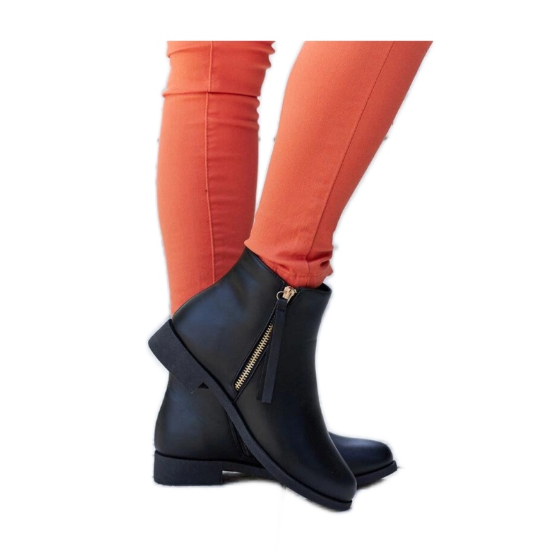 Botas rasas isoladas pretas da Paien - Solea preto