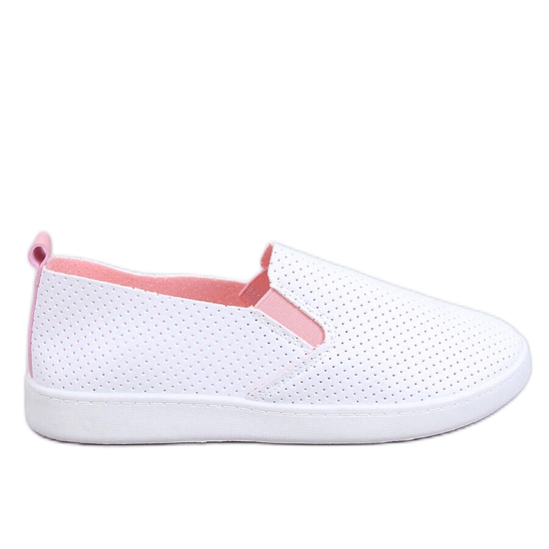 Tênis slip-on BRANCO/ROSA