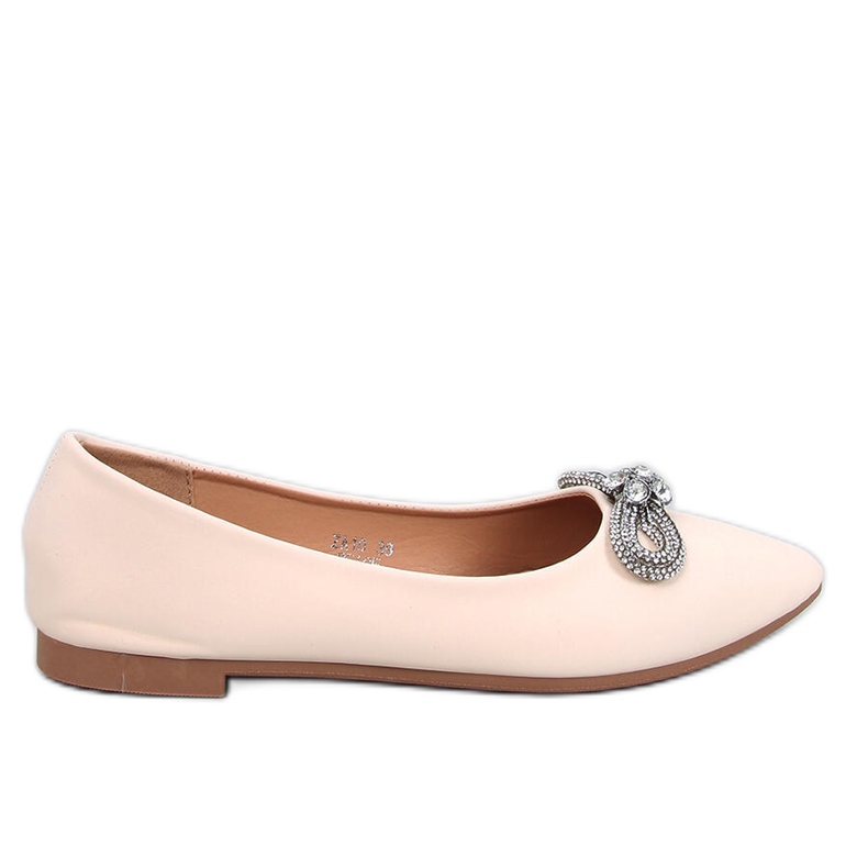 Seastar Sapatilhas bege com zircônia cúbica