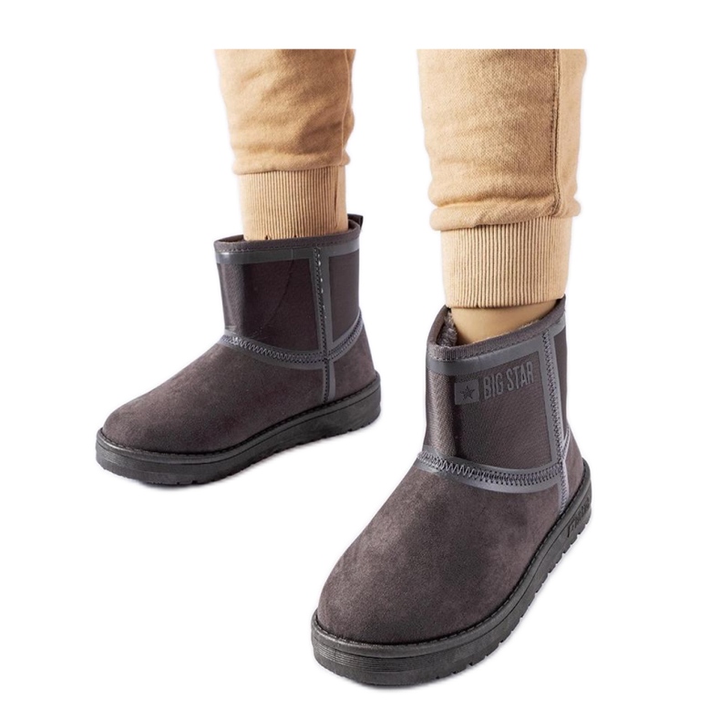Botas de neve femininas Big Star KK274615 cinza