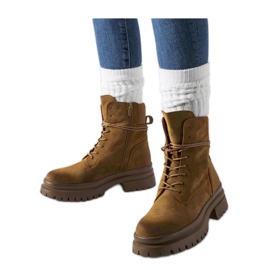 Botas marrons com biqueira gasta de Vadnais - Solea marrom