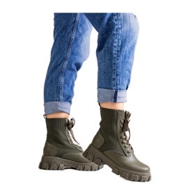Botins verdes com cano elástico Zogba - Solea