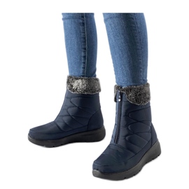 Botas de neve com cunha azul marinho da Brownton - Solea