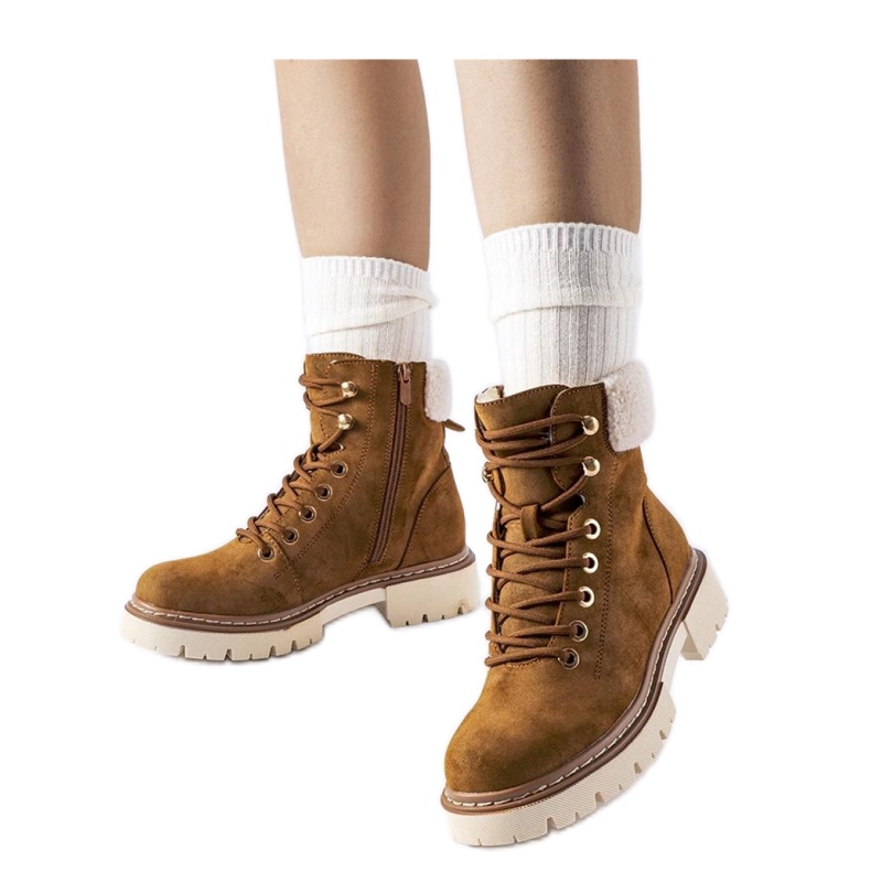 Botas de inverno femininas com isolamento marrom da Bassano - Solea castanho