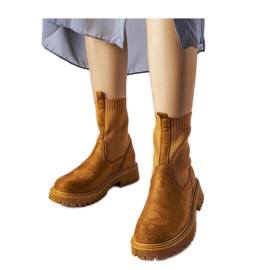 Botas marrons de camurça ecológica Big Star MM274541 castanho marrom