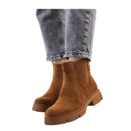 Botas de mulher castanhas marrom