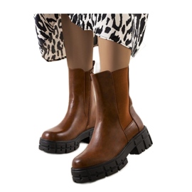 Botas de mulher castanhas castanho