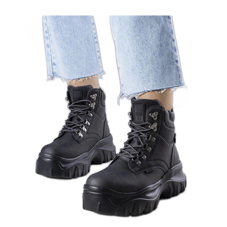 Botas pretas Big Star KK274368 preto