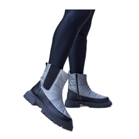 Botas de neve com isolamento cinza